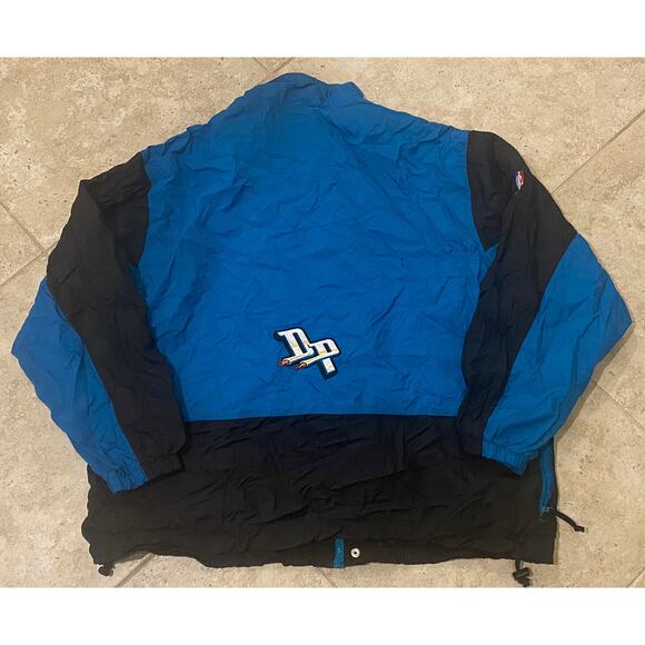 Vintage NIKE Detroit Pistons Jacket Button Up Coat Teal 90s Windbreaker VTG XXL - Picture 2 of 8